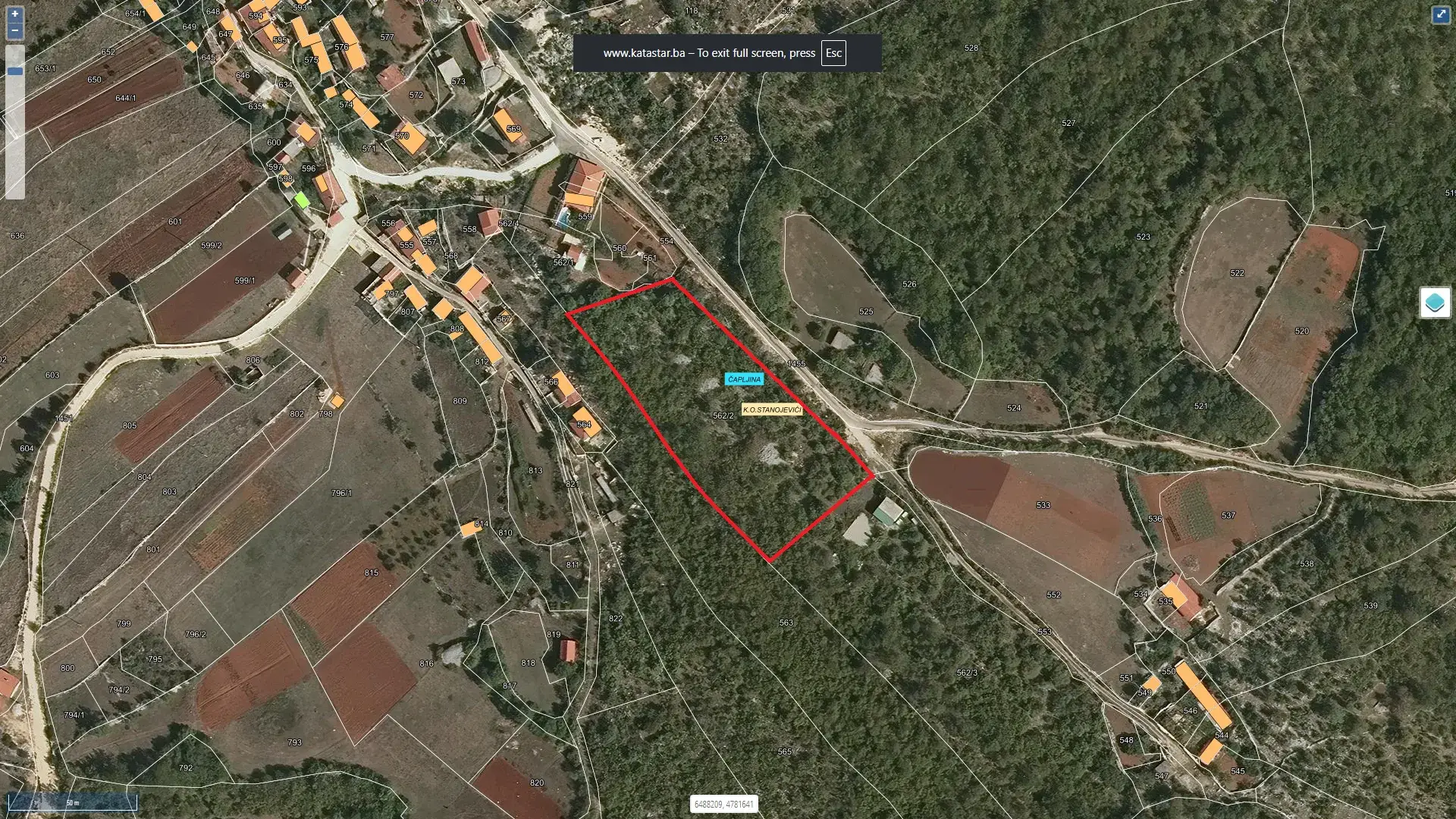 Zemljište Stanojevići — 5 dunuma, pristup autoputu 1 km — 1 / 7